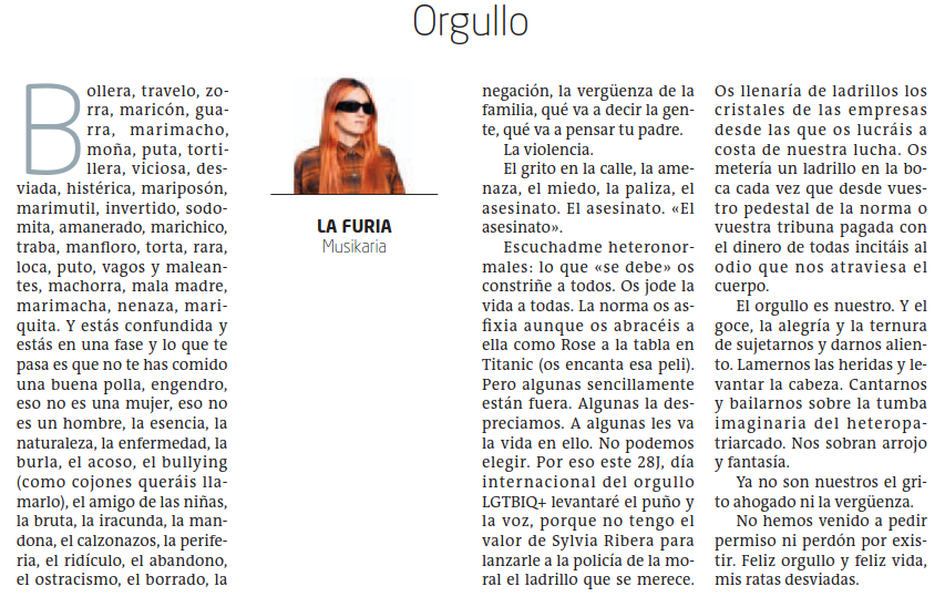 Astebete geratzen da ekainaren 28rako, baina <a href="/LaFuriaRap/">LA FURIA</a> hemen datorkigu jada.
#LaFuriarena 👌