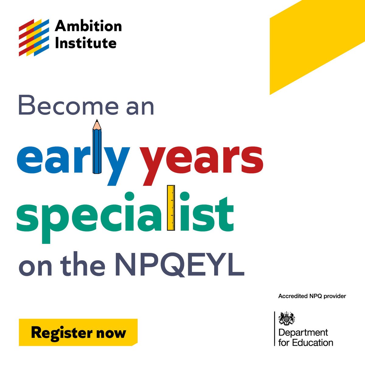 Teach Early Years (@teachearlyyrs) on Twitter photo 📢 Calling EYFS leaders! Have you heard about the NPQ in Early Years Leadership course with <a href="/Ambition_Inst/">Ambition Institute</a>?
💡 Designed for leaders of early years education
💡 18-months of evidence-informed professional development
Find out more 👇
bit.ly/3EzzOJm
#ad #sponsored 📢 Calling EYFS leaders! Have you heard about the NPQ in Early Years Leadership course with <a href="/Ambition_Inst/">Ambition Institute</a>?
💡 Designed for leaders of early years education
💡 18-months of evidence-informed professional development
Find out more 👇
bit.ly/3EzzOJm
#ad #sponsored