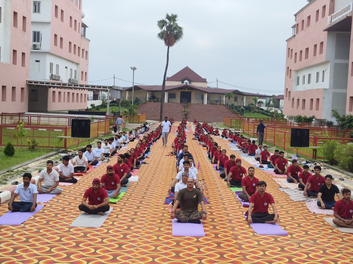 MGUGOfficial's tweet photo. International  Yoga Day at MGUG
#GGIMS #MGUG #InternationalDayofYoga #IDY’25 #NCISM #MinistryOfAYUSH #NSS https://t.co/z4sdI8mZrY