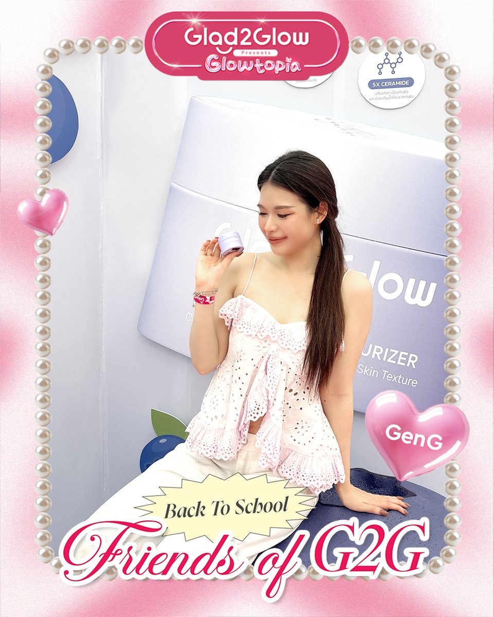 Glad2glow_Thai's tweet photo. ในตอนนี้เหล่า #FriendsofG2G มารวมตัวกันเป็นที่เรียบร้อย พร้อมส่งต่อพลังความโกลว์แบบไม่มีกั๊ก ไปกับชาว Gen G 🫶
#GlowtopiaByG2G
#G2GxPROXIExBAIPOR
#GLAD2GLOW #G2G
#LETSGLOWTOGETHER
#FriendsofG2G #Grace_maneerat
#beamsareeda #nonnydotcom
#gunnernsk #xiangpornsroung https://t.co/fxi9Hzfz3X