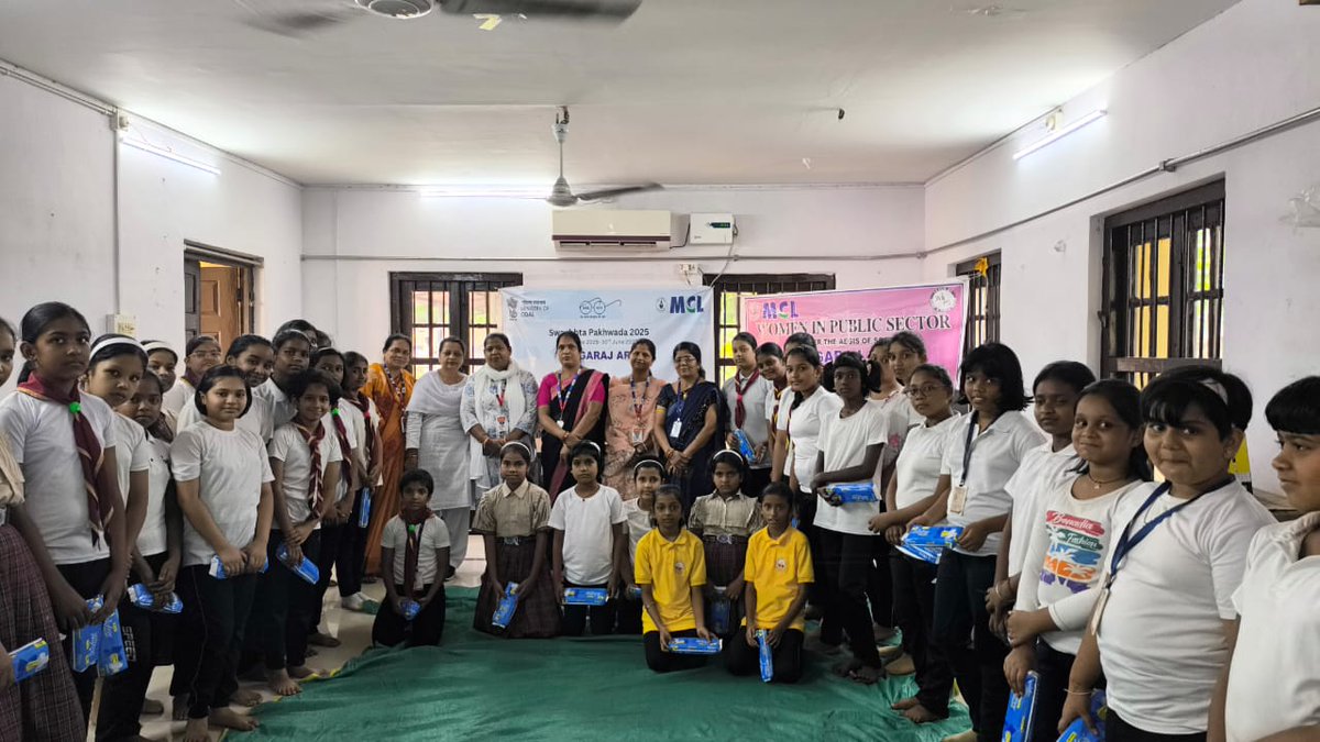 General Manager, Lingaraj Area, MCL (@mcllingarajarea) on Twitter photo Under the auspices of Swachhata Pakhwada 2025, the WIPS team from Lingaraj Area distributed sanitary napkins at DAV School, LA, to raise awareness among adolescent girls about menstrual hygiene, the safe use, and the proper disposal of sanitary napkins.<a href="/mahanadicoal/">Mahanadi Coalfields Limited</a> Under the auspices of Swachhata Pakhwada 2025, the WIPS team from Lingaraj Area distributed sanitary napkins at DAV School, LA, to raise awareness among adolescent girls about menstrual hygiene, the safe use, and the proper disposal of sanitary napkins.<a href="/mahanadicoal/">Mahanadi Coalfields Limited</a>
