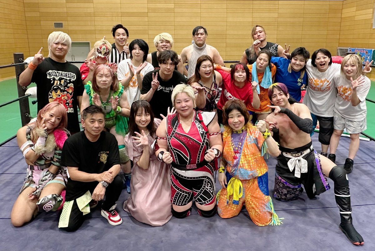 #ゴキゲンプロレス 釧路大会🦊✨
最高にゴキゲンな思い出ができました！！！
あーーーーーしあわせ💞☺️
あと、
松澤！お前覚えとけよっっっ😒！！！！！
#GPU_COLORS