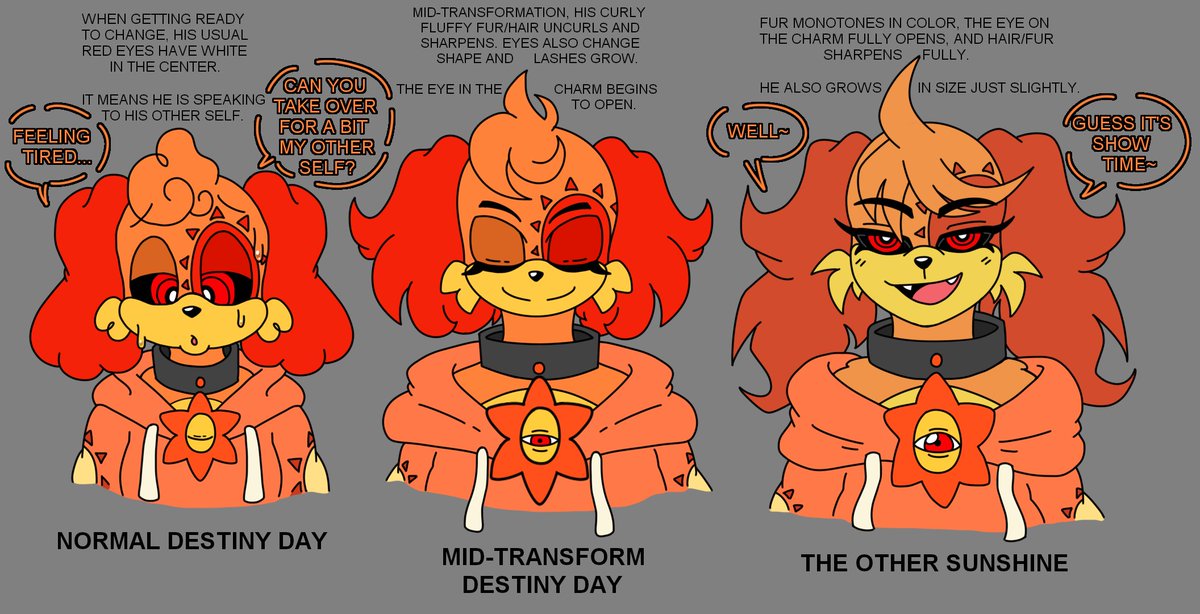 TownCritte's tweet photo. Phases of the Red Sun. 🔴☀️
(No he does not turn into a girl. He's still male.)
Tags: #SmilingCrittersAU #dogday #PoppyPlaytime #SmilingCritters #RedDestinyAU #dogdayfanart https://t.co/3vxze2dB8X
