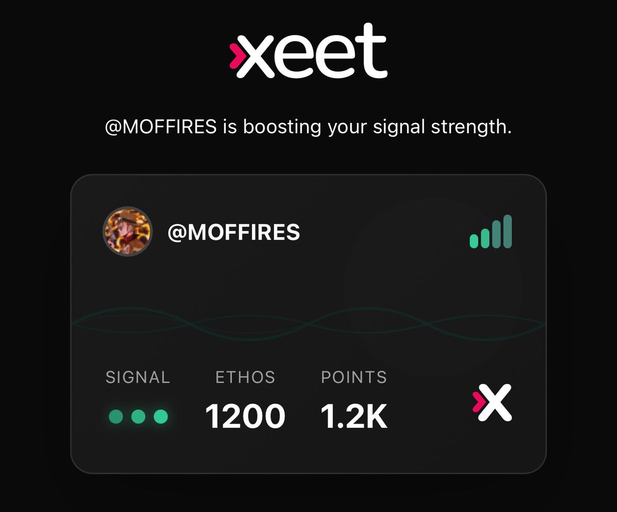 Saw few people play it～

Let‘s do it～

xeet.ai/boost/MOFFIRES