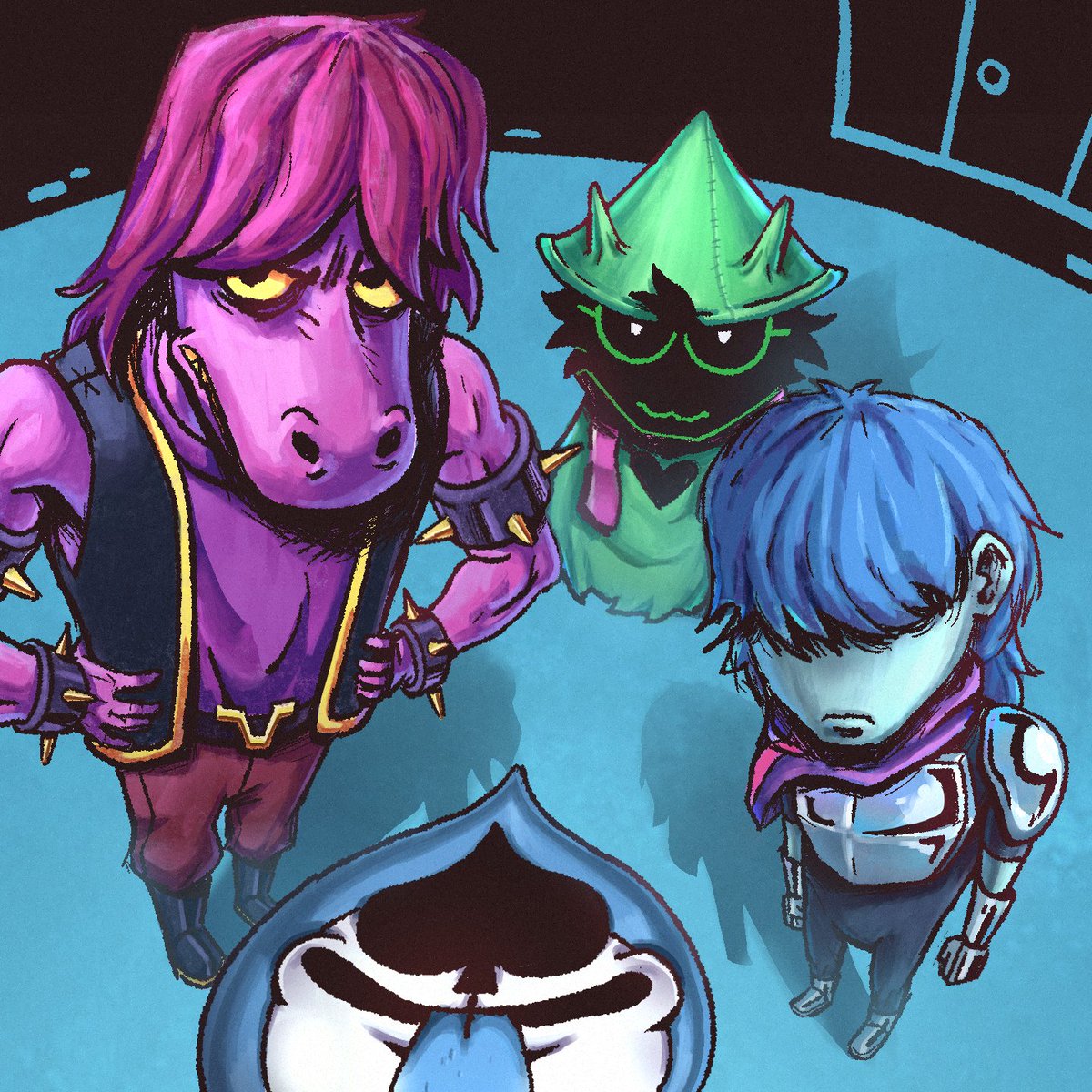 In the dark, we all fam...
#deltarunefanart #deltarune