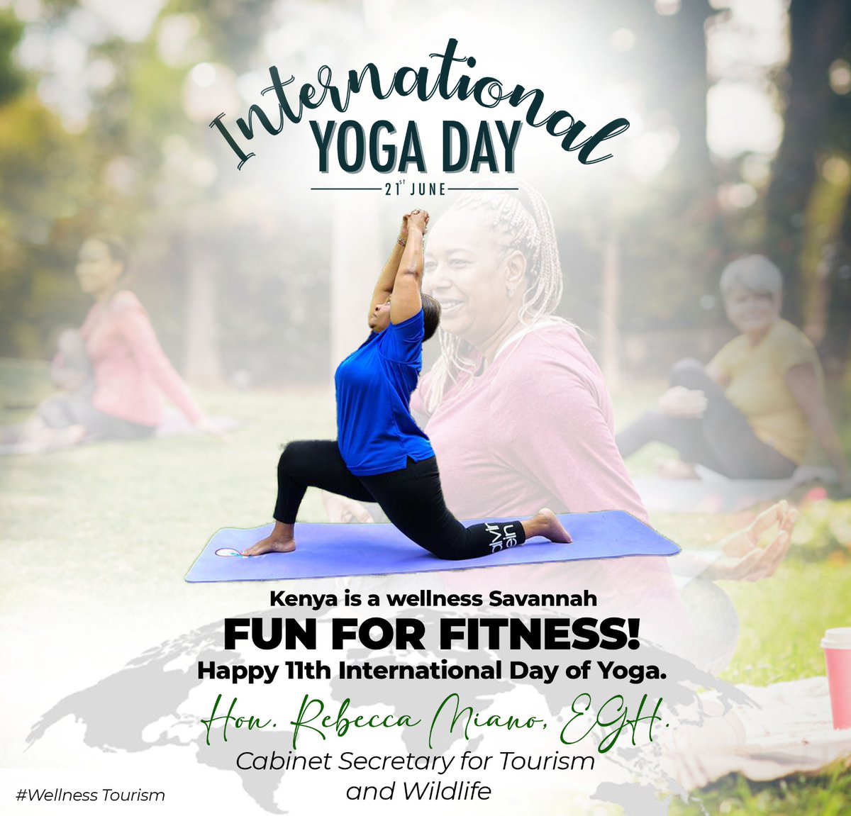 Happy International Day of Yoga
#wellness Savannah
#Wellness challenge 
#Saturday wellness
#Wellness champion
#Wellness Tourism 
<a href="/IndiainKenya/">India in Kenya</a>