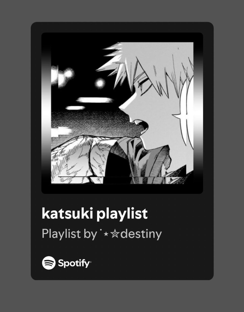 katsukisdestiny's tweet image. enjoy 🥀

open.spotify.com/playlist/1wENs…