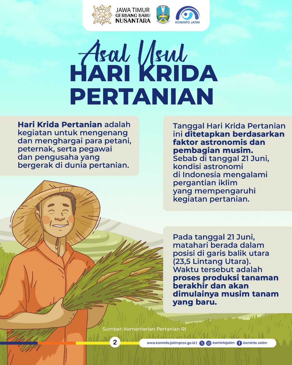 Ketahanan pangan juga berada di tangan petani Indonesia. Mari dukung pertanian Indonesia.