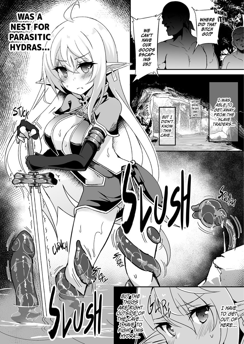 The uncensored version of my doujinshi "Runaway ELF9" is now officially available in English!
I hope you enjoy this erotic elf's adventures!
With your support, I'll be able to publish more works in English!!
Check it out here: https://t.co/QsJ91utztZ

Publisher: @IrodoriOnX 