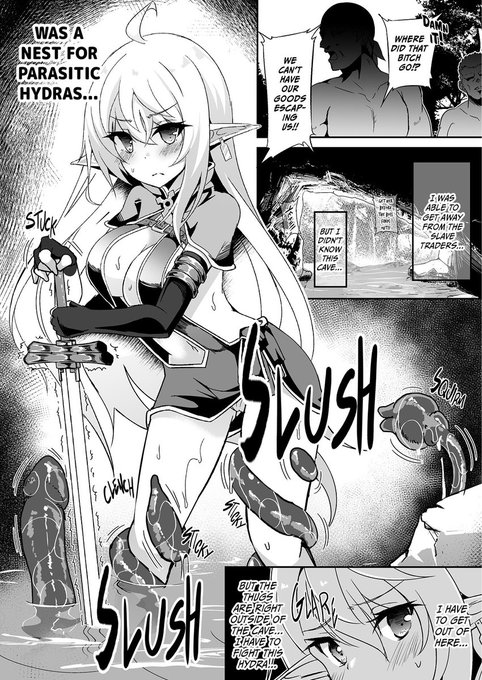 The uncensored version of my doujinshi "Runaway ELF9" is now officially available in English!
I hope you enjoy this erotic elf's adventures!
With your support, I'll be able to publish more works in English!!
Check it out here: https://t.co/QsJ91utztZ

Publisher: @IrodoriOnX 