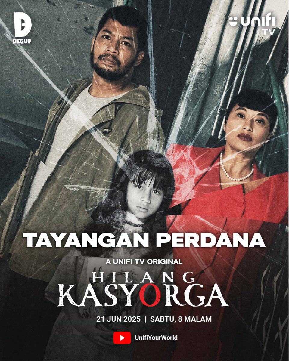 Saksikan TAYANGAN PERDANA Unifi TV Originals: Hilang Kasyorga di saluran rasmi  YouTube (@unifiyourworld) MALAM INI!​
⏰ 21 JUNE 2025, 8 Malam​
​
"Di sebalik kehilangan , tersembunyi rahsia yang lebih kejam" ​
​
 Tonton EPISOD PENUH pada:​
🎬 Unifi TV Originals: Hilang Kasyorga
