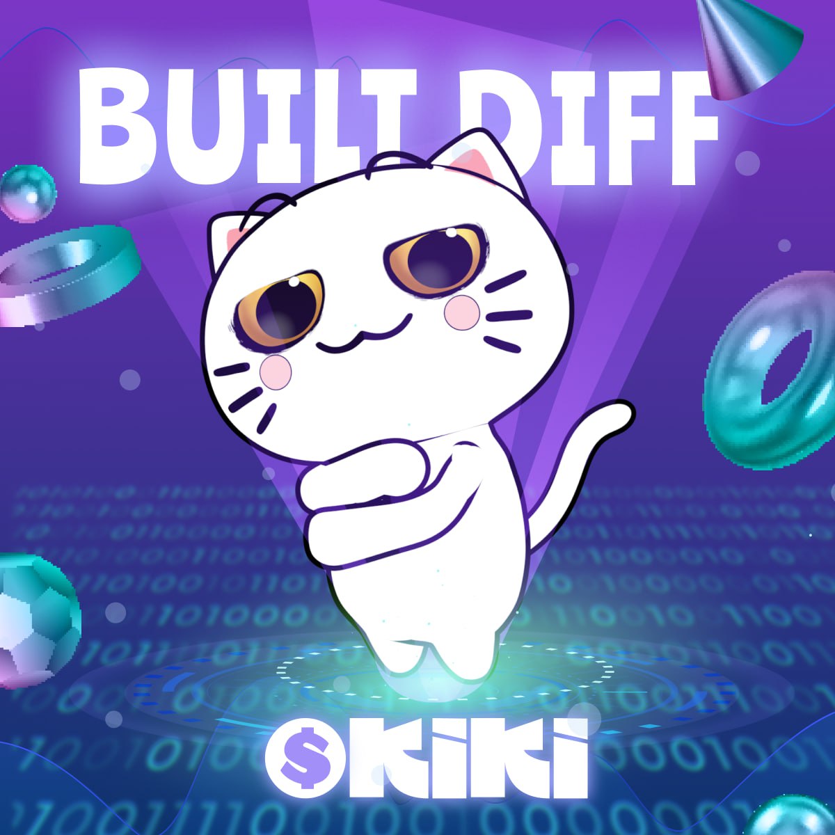 VPleasure9619's tweet photo. $KIKI is BUILT DIFF! Born to disrupt, coded to dominate. 

📸 
“Not your ordinary cat — $KIKI is BUILT DIFF! 💥 Born to disrupt, coded to dominate. 
#CryptoCat #BuiltDiff #KIKI #MemeCoin 

The $KIKI cat character confidently striking a pose with the bold phrase “BUILT DIFF”, a popular internet slang meaning “built different,” often used to describe someone or something that stands out, excels, or operates on another level.

Surrounded by floating 3D digital elements and binary code, the visual suggests that $KIKI is not just a meme — it's a tech-savvy, futuristic project poised for serious impact in the Web3 space. The glowing aura and digital effects symbolize innovation, power, and uniqueness in the crypto ecosystem.

🚀 
"$KIKI isn’t just another meme coin — it’s BUILT DIFF. Engineered with purpose, powered by community, and set to disrupt the Web3 space. If you know, you know. #KIKI #BuiltDiff #CryptoCulture #Web3Warriors #KIKInomics"

🔎
This artwork flexes $KIKI’s identity as more than a meme — it’s a next-gen crypto icon. The confident cat, bold “BUILT DIFF” slogan, and tech-themed background speak to a project born from the blockchain but fueled by culture. It embodies the grit, vision, and resilience that resonate with real Web3 believers.

The binary floor hints at strong tech foundations, while the floating elements suggest innovation and decentralized evolution. $KIKI is for those who don’t just hold — they build, engage, and lead.

CA:
HhCLbkW6FwhriTkk81W8tYstsRCLUu6Y7Je1SQjVpump