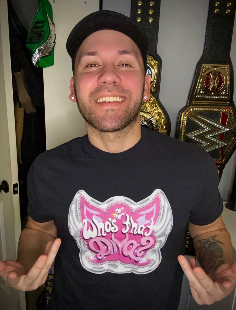 wwdcast's tweet photo. Icons. Trailblazers. Legends.

The Divas Era was a chapter in wrestling history that many of us hold closely in our hearts. This collection is so special to me, as @itsventika brought my vision to life perfectly and it reminds me of why I became a wrestling fan.

Modeled by @kevin__gonz, this is the perfect piece for the Evolution baddies!

https://t.co/PdbNEvkPUv
