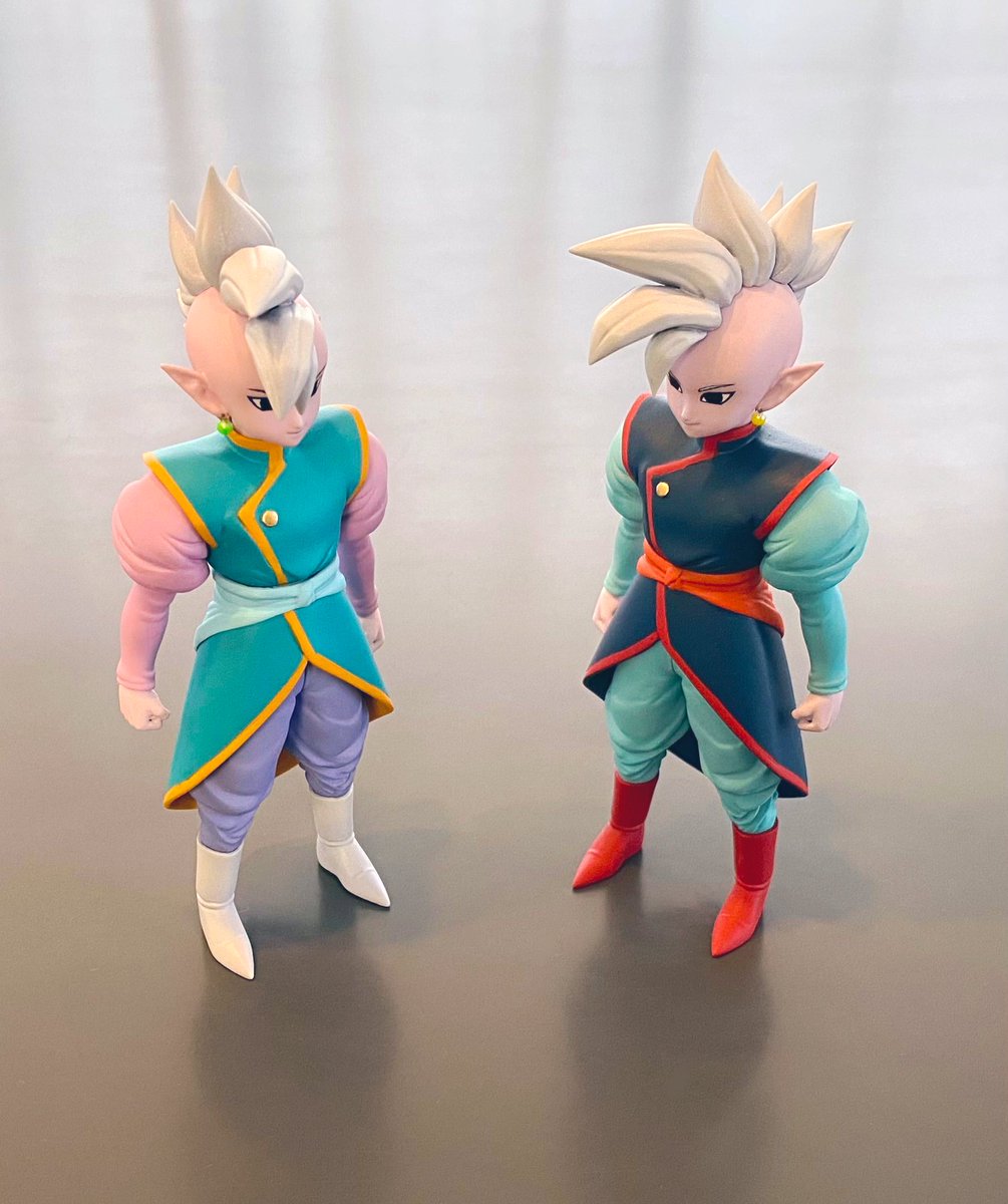 これは3Dプリンターで作った界王神×2