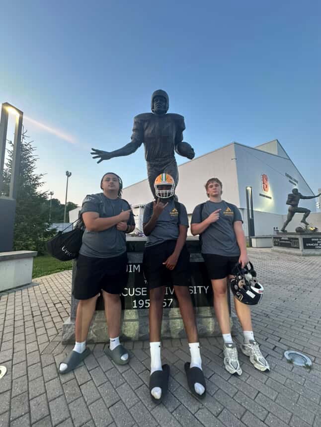 Cooper Gavaghan (@coopergavaghan) on Twitter photo Had a great time and showing <a href="/CuseFootball/">Syracuse Football</a> Big man camp. I learned a lot and had a valuable experience.
<a href="/FranBrownCuse/">Fran Brown</a> <a href="/drwilliams131/">Dale Williams</a> <a href="/CoachAmbro315/">Jeff Ambrosie</a> <a href="/Coach_E_Rob/">Coach E. Rob</a> <a href="/AumaitreSports/">Nyere Aumaitre</a> Had a great time and showing <a href="/CuseFootball/">Syracuse Football</a> Big man camp. I learned a lot and had a valuable experience.
<a href="/FranBrownCuse/">Fran Brown</a> <a href="/drwilliams131/">Dale Williams</a> <a href="/CoachAmbro315/">Jeff Ambrosie</a> <a href="/Coach_E_Rob/">Coach E. Rob</a> <a href="/AumaitreSports/">Nyere Aumaitre</a>