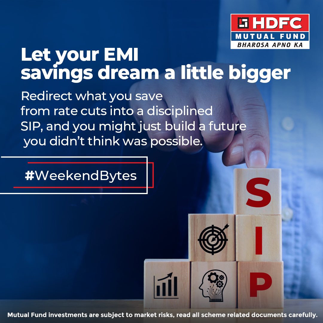 hdfcmf's tweet image. Your EMI just went down. But what if your future could go up? Read our #WeekendBytes to know more: tinyurl.com/ydz69h7j
#hdfcmf
