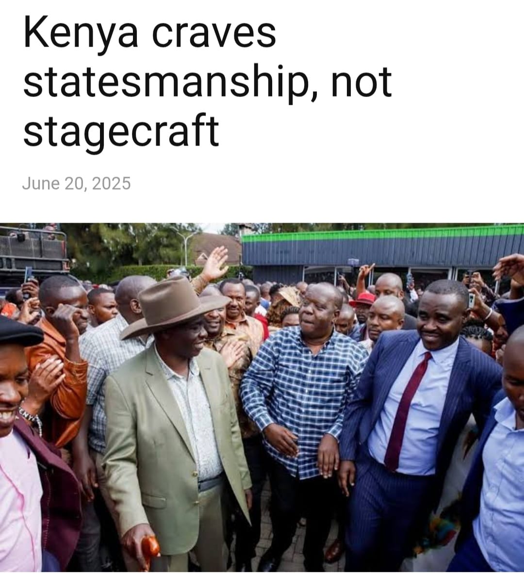 Poseidon_ke's tweet photo. I'm of the same opinion with Billy Gichohi the time for deceptive dramatics is over. Give us thinkers, planners, and patriots.
#TimeForStatesmanship #EndPoliticalStagecraft
Kenya Deserves Better https://t.co/2kRlagIloV