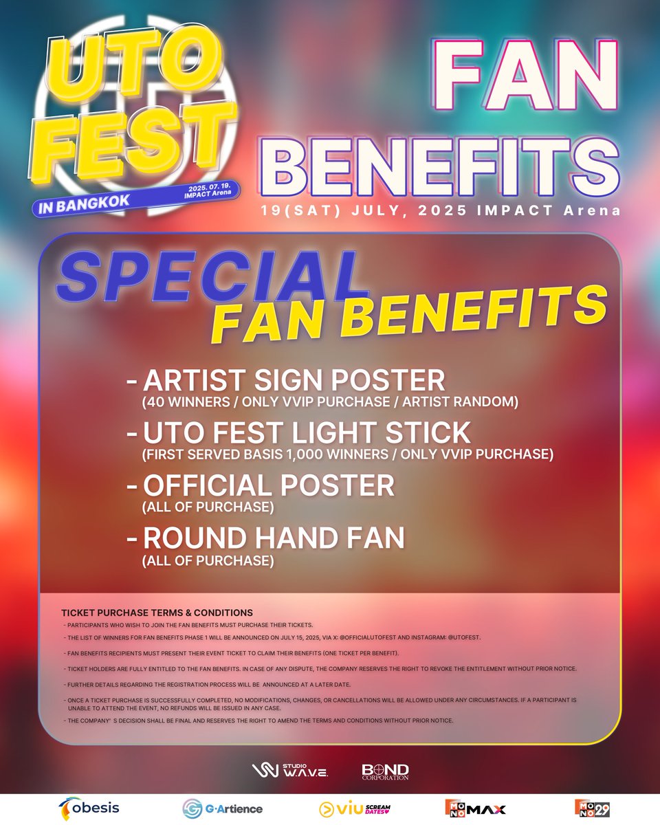 เปิดไลน์อัพศิลปิน K-POP ชื่อดัง... ชวนย้อนความทรงจำ ยกทัพขึ้นเวที 2025 UTO FEST IN BANGKOK! 
#UTOFest #SHINee #KEY #SUHO #EXO #2NE1

กลับมาอีกครั้งกับความสนุก ความมันส์แบบจัดเต็มของปรากฏการณ์​คอนเสิร์ต​ที่ไม่ควรพลาดกับไลน์​อัพศิลปินสุดฮอต SUHO (EXO), KEY (SHINee), 2NE1