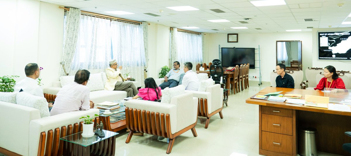 Engaged in a meaningful discussion with Shri Sriram Taranikanti, Director, LBSNAA, on developing a comprehensive and future-ready training module for Civil Service Officers from Arunachal Pradesh and across the country.
We agreed that Arunachal Pradesh can serve as a unique