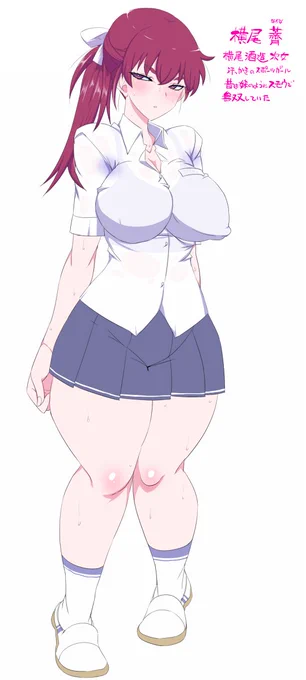 年下のヨコヅナちゃんのおねーちゃん かつては妹のようにスモウで無双していたが 黒歴史みたいに思っている 汗っかきで腋汗染みがすぐできちゃう
