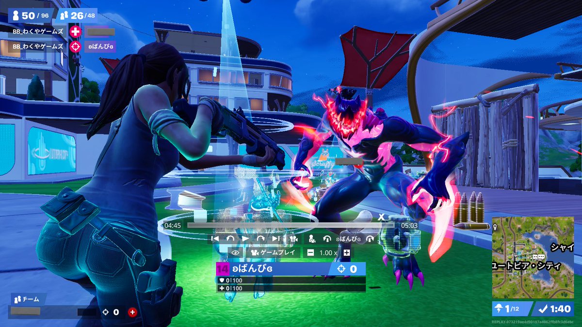 昨日の夜、クエストしてたら急にポンポン野獣に２人とも襲われてしにました😭

わくやさん🌻としのぶさん🌸達でした🤣🤣🤣
#わくや学園