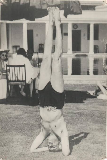 [During the mid 1960s, Atal Bihari Vajpayee] teased Nehru in parliament that the prime minister's opinion of Jan Sangh was inverted because he spent too much time doing #yoga and especially, standing on his head. 

(A footnote from Abishek Choudhary's recent book on Vajpayee)
