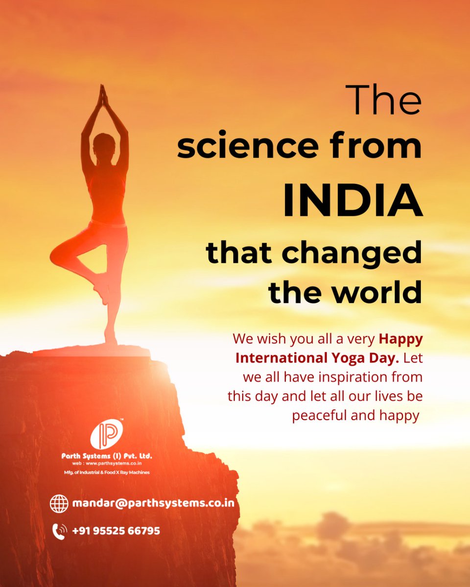 parsysipl's tweet image. We wish you all a very Happy International Yoga Day. Let we all have inspiration from this day and let all our lives be peaceful and happy.

#parthsystems #pune #maharashtra #India #makeinindia #internationalyogaday