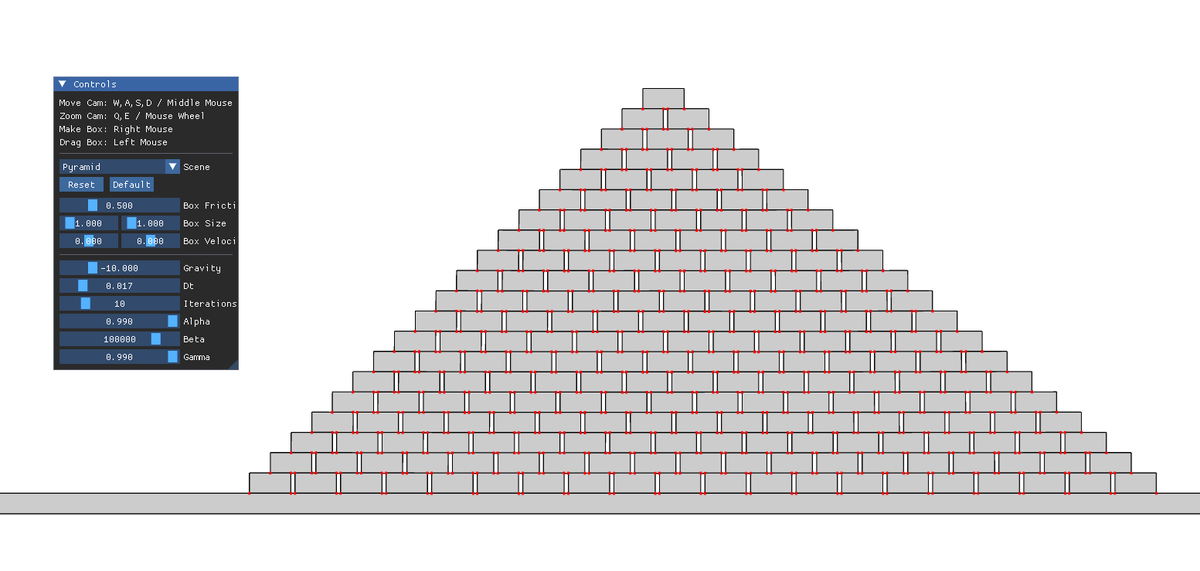 EzeroGames's tweet image. For anyone who is interested in implementing our new method Augmented Vertex Block Descent (AVBD), you can find the source code for the 2D demo implementation here: github.com/savant117/avbd…
You can also play with the demo in your browser!
graphics.cs.utah.edu/research/proje…