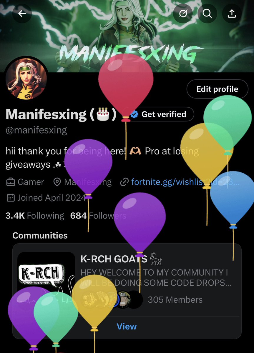 manifesxing's tweet image. Another year of Balloons!!
I appreciate each and every one of youu on here 🫶🏼🫶🏼
