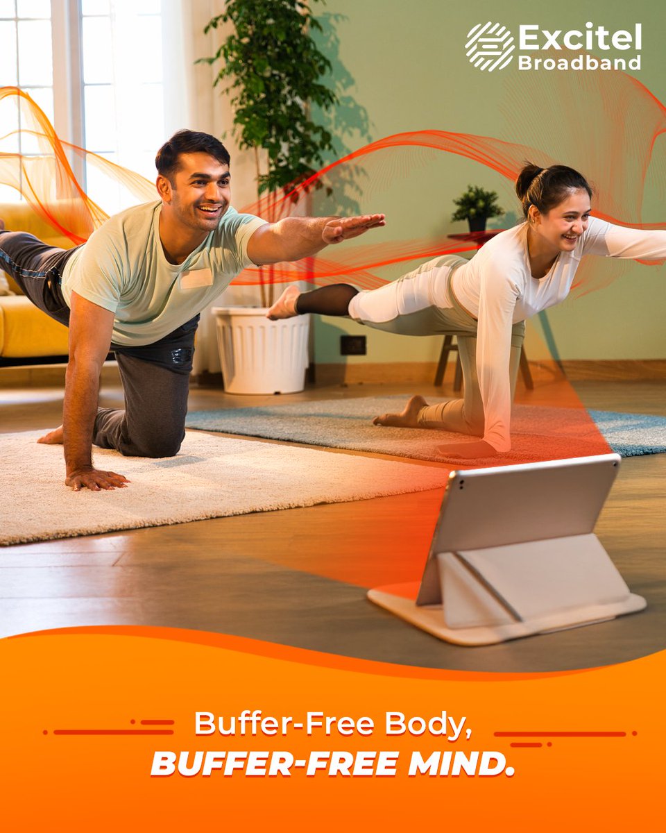 No lags in your flow, no lags in your stream.This Yoga day, do yoga, the Excitel way.

Tag your workout buddy!

#ExcitelBroadband #FastInternet #NoBuffering #INTERNET #Yoga #YogaDay2025

[Excitel Broadband, International day of Yoga, Fast speed internet, No Buffering]