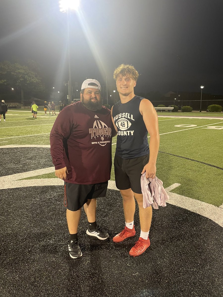 Jordan Beck (@jordanbeck1011) on Twitter photo Great Camp today at <a href="/CvilleTigersFB/">Campbellsville Football</a> camp! Met some great people and some great coaches!
<a href="/CoachVanderhoof/">Chad Vanderhoof</a> <a href="/CU_CoachBrison/">Coach Brison</a> <a href="/CoachAtwood23/">Matt Atwood</a> <a href="/RC_MightyLakers/">Russell County Football</a> Great Camp today at <a href="/CvilleTigersFB/">Campbellsville Football</a> camp! Met some great people and some great coaches!
<a href="/CoachVanderhoof/">Chad Vanderhoof</a> <a href="/CU_CoachBrison/">Coach Brison</a> <a href="/CoachAtwood23/">Matt Atwood</a> <a href="/RC_MightyLakers/">Russell County Football</a>
