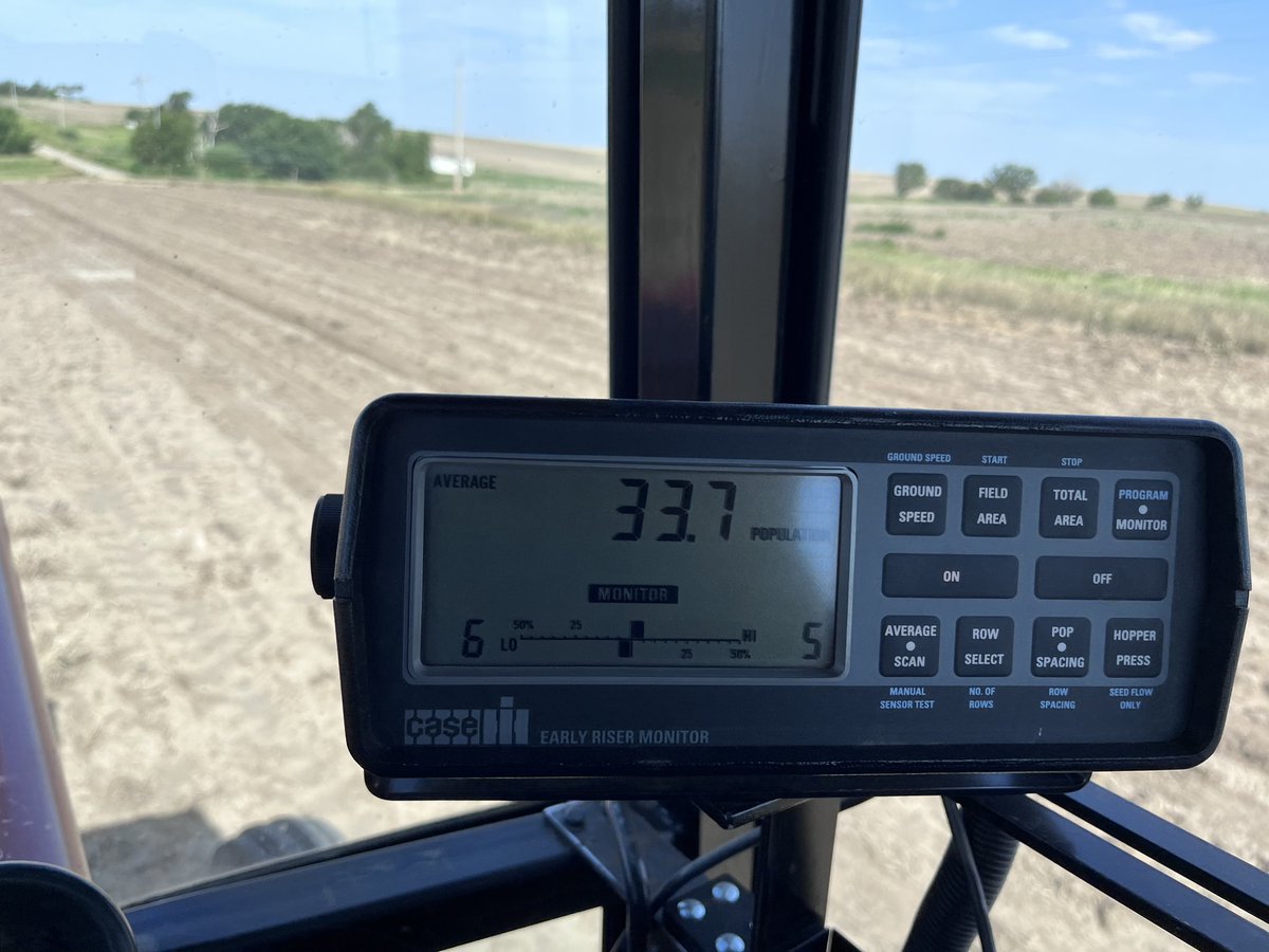 Convention tilled dryland milo isn’t a practice I would recommend, but if you’re going to do it, be conservative on population, plant a tough hybrid with the ability to tiller well and stand well when stressed. (And pray for rain! )