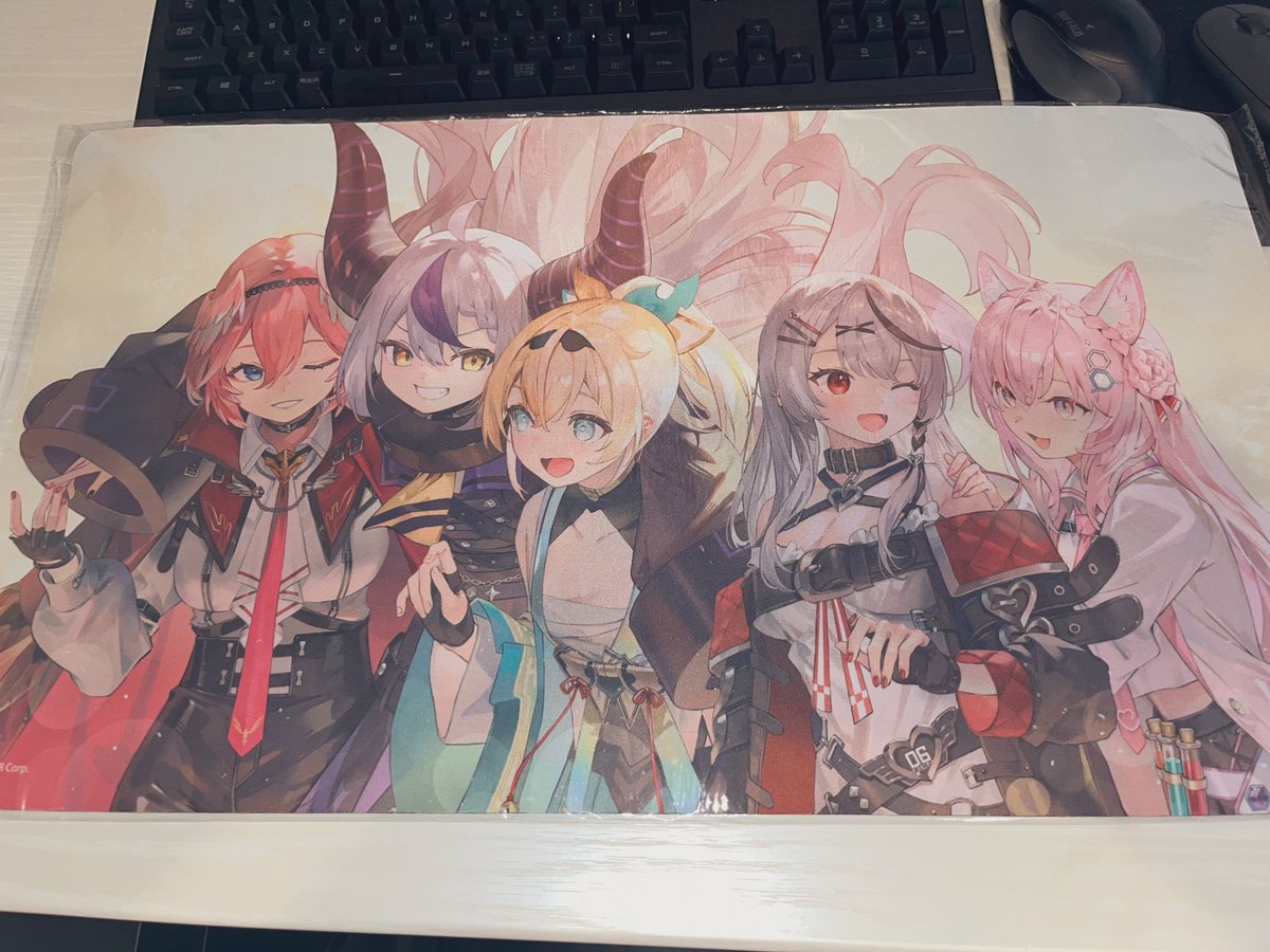 holoXのラバーマット届いた〜