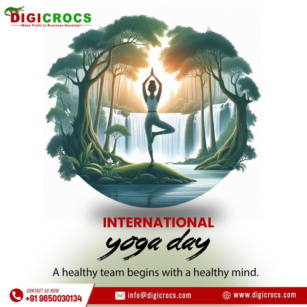 digicrocs's tweet image. Celebrate the harmony of body, mind, and soul. This International Yoga Day, take a deep breath and embrace the power of stillness and movement.

#InternationalYogaDay #YogaForAll #YogaEveryday #MindBodySoul #WellnessJourney #YogaLife #InnerPeace #StayBalanced #HealthyLiving