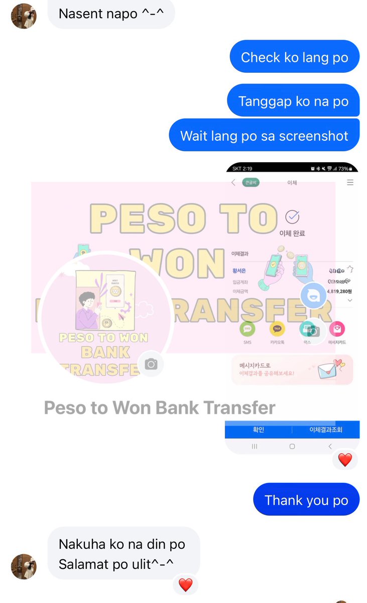 PesoToWonBT's tweet photo. 💸 Send Peso to Korean Won Easily! 🇵🇭➡️🇰🇷

✅ Small or Big Amounts — All Accepted
✅ Open Daily — We’re Always Ready!
✅ Low Rates &amp; Transfer Fees
✅ Fast &amp; Secure Bank Transfers

📲 Message us now to send your money with peace of mind! https://t.co/bFI2o3qoBv