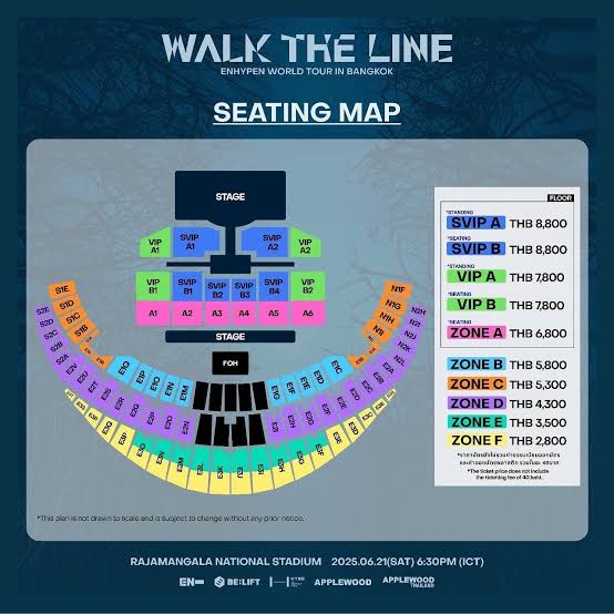 i want a walk the line in bangkok ticket

zone e/f okay
meet up at venue
cash payment only