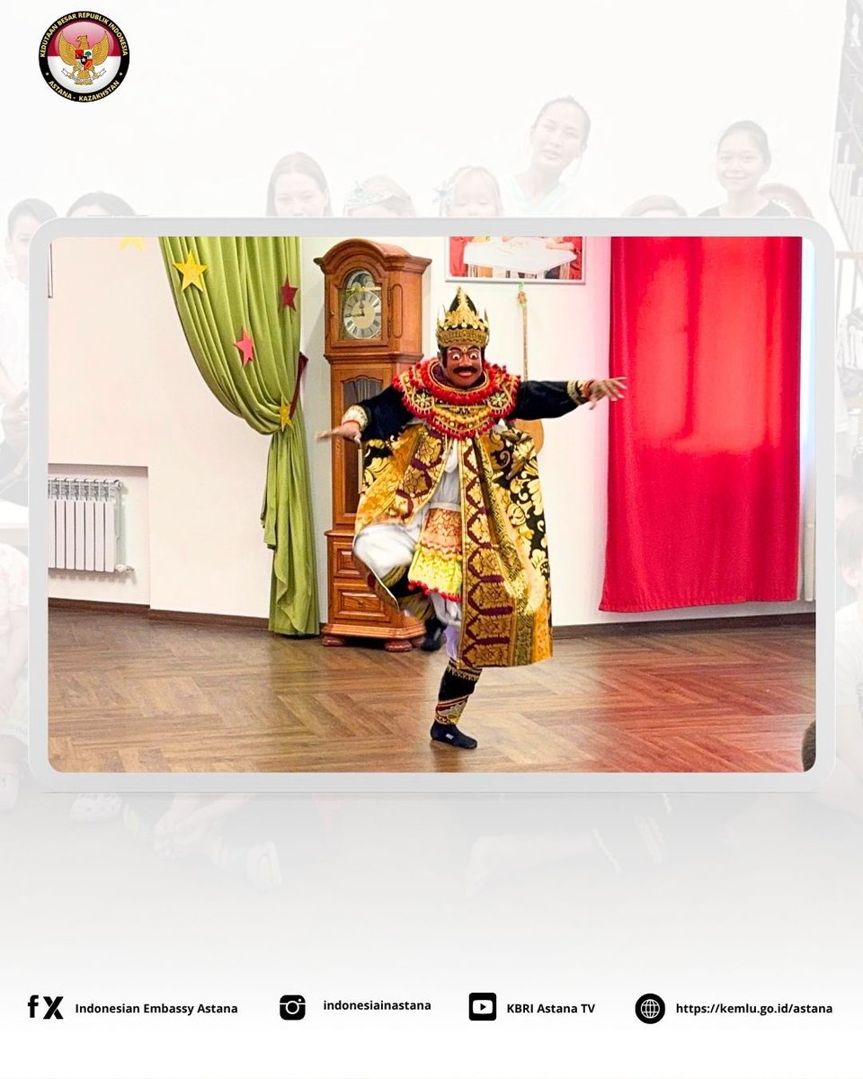 The Indonesian Cultural House under the Embassy of Indonesia in Astana enlivened Indonesian Week at Maple Bear Kindergarten Kazakhstan on Friday, 20 June 2025.

#KBRIAstana
#IniDiplomasi
#IndonesianWeek
#KBRIAstanaMelayani 
#kbriastanatheservingembassy