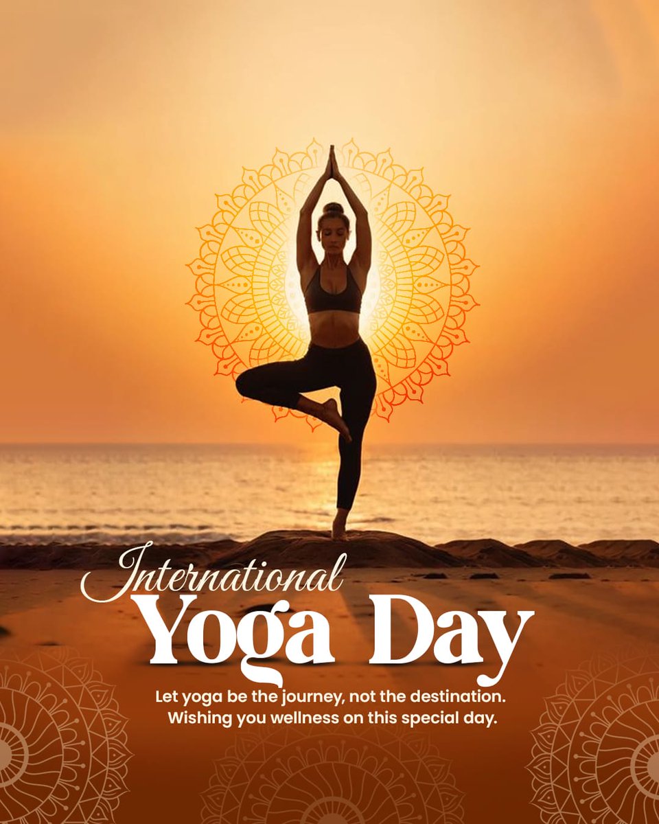 International Day of Yoga

Add Yoga to your daily routine and feel the change.
Boost Immunity | Calm Your Mind | Strengthen Your Body

Let’s embrace wellness together — one breath at a time. 

#InternationalYogaDay #YogaDay2025 #Yoga #yogaday #yogaeveryday #healthylifestyle