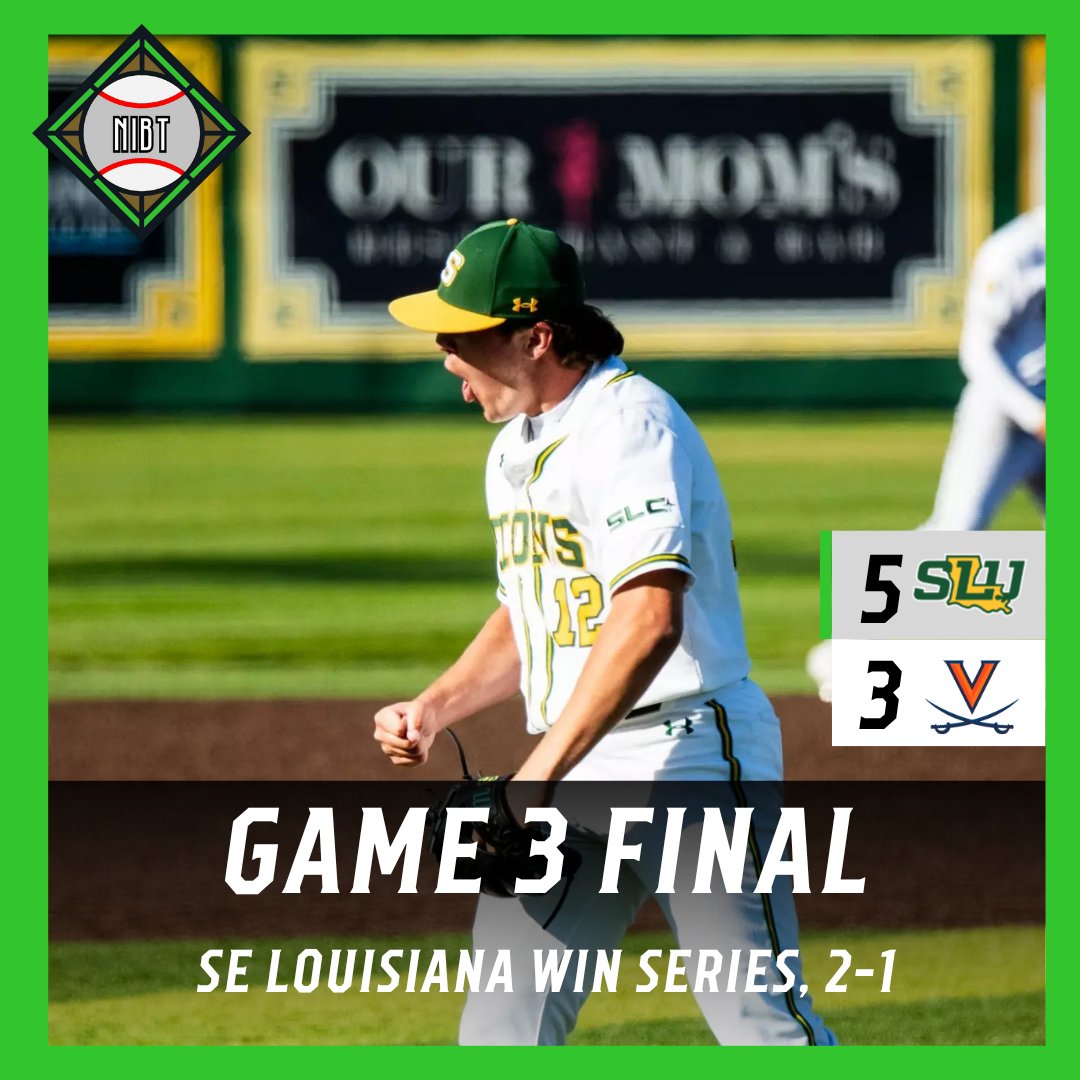 NIBTBaseball's tweet photo. In the world of "what could have been", the virtual @LionUpBaseball team defeats the virtual @UVABaseball team, 5-3, to win the #2025NIBTSeries! https://t.co/tPfEK5cJjH