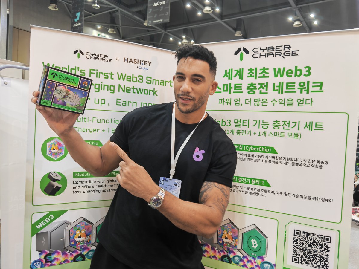 CyberCharge (@cyberchargeweb3) on Twitter photo Look who we ran into at #NEXUS2140 👀
<a href="/Anome_Official/">ANOME OFFICIAL</a> dropped by the CyberCharge booth and the energy was electric ⚡️
From Modular Gaming to Charge-to-Earn, this meeting of minds might just spark the next big thing 👊
Stay tuned. #CyberCharge #ANOME #GameFi #DePIN #ModularChain Look who we ran into at #NEXUS2140 👀
<a href="/Anome_Official/">ANOME OFFICIAL</a> dropped by the CyberCharge booth and the energy was electric ⚡️
From Modular Gaming to Charge-to-Earn, this meeting of minds might just spark the next big thing 👊
Stay tuned. #CyberCharge #ANOME #GameFi #DePIN #ModularChain