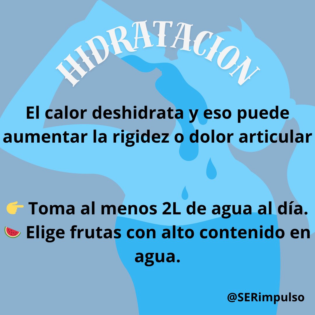 SERimpulso (@serimpulso) on Twitter photo Llega el verano! Si tienes una enfermedad reumática recuerda….<a href="/SEReumatologia/">Soc.Esp.Reumatología</a> <a href="/ConArtritis/">ConArtritis</a> <a href="/CEADE_/">CEADE</a> <a href="/Felupus/">Federación Española Lupus | #LUPUSESPAÑA</a> <a href="/aesjogren/">Asociación Española de Sjögren</a> <a href="/AEEsclerodermia/">A. E. Esclerodermia</a> <a href="/afosfolipido/">SAF España</a> <a href="/uveitis_auvea/">Asociación de Uveítis - AUVEA</a> <a href="/accionpsoriasis/">Acción Psoriasis</a> #SERimpulso 👇👇👇 🧵
1. HIDRATACIÓN 👇👇 Llega el verano! Si tienes una enfermedad reumática recuerda….<a href="/SEReumatologia/">Soc.Esp.Reumatología</a> <a href="/ConArtritis/">ConArtritis</a> <a href="/CEADE_/">CEADE</a> <a href="/Felupus/">Federación Española Lupus | #LUPUSESPAÑA</a> <a href="/aesjogren/">Asociación Española de Sjögren</a> <a href="/AEEsclerodermia/">A. E. Esclerodermia</a> <a href="/afosfolipido/">SAF España</a> <a href="/uveitis_auvea/">Asociación de Uveítis - AUVEA</a> <a href="/accionpsoriasis/">Acción Psoriasis</a> #SERimpulso 👇👇👇 🧵
1. HIDRATACIÓN 👇👇