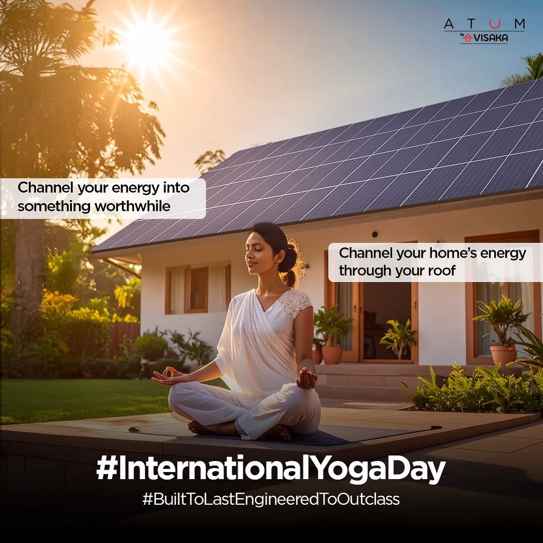 atumroof's tweet photo. Happy International Yoga Day. 
#internationalyogaday #yogaday #yoga #happyyogaday #happyinternationalyogaday #Visaka #atumsolar #atumsolarroof #solaroof #solarpanels https://t.co/m68eNuu8tB