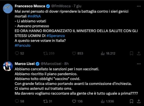 AlanPanassiti's tweet photo. Siamo diventati la barzelletta del mondo dove il presidente della già ridicola #CommissioneCovid, #MarcoLisei, deve giustificarsi di fronte ad uno dei più idioti #novax che abbiamo conosciuto che gli chiede di vietare #mRNA .
Una cambiale amara per accattoni del consenso https://t.co/1iODEz8jkn