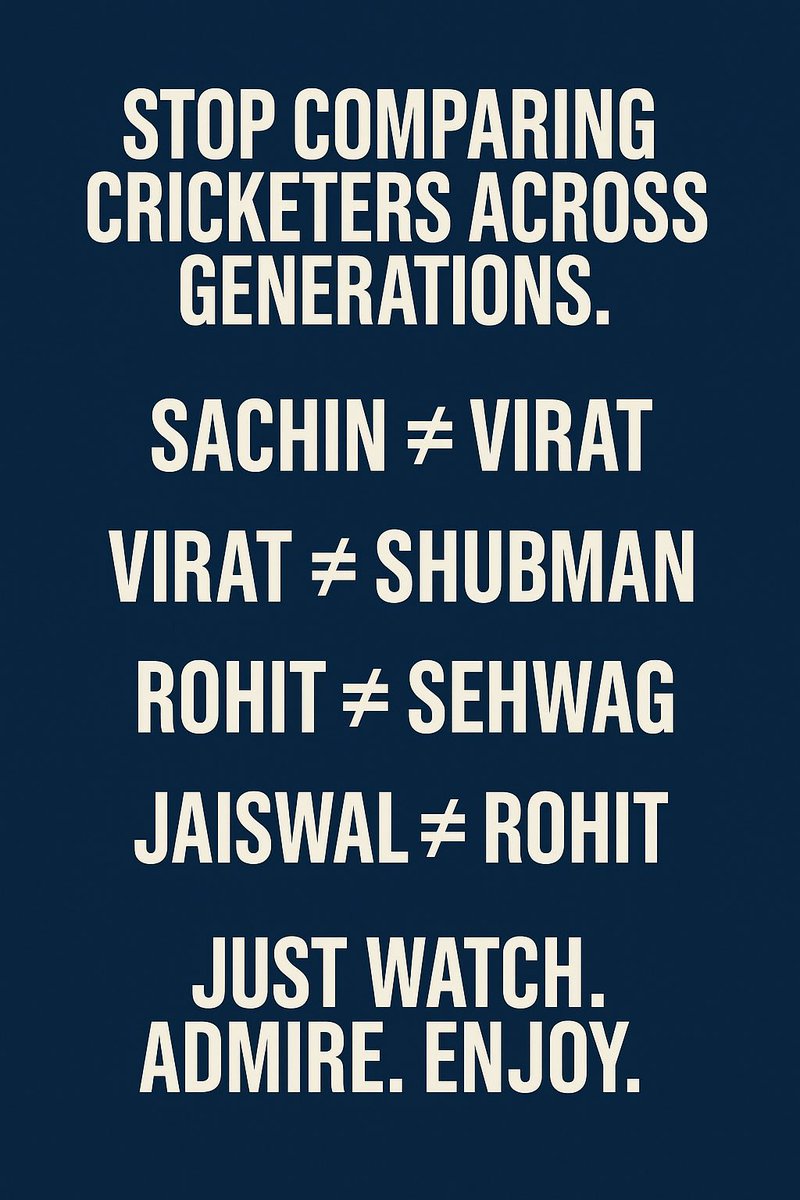 vibhor011's tweet photo. Every era brings new heroes. 🏏
They’re not greater or lesser — just different. All special. All unforgettable.
#BCCI #ind #INDvsENGTest 
@imVkohli @ImRo45 @sachin_rt @ShubmanGill https://t.co/ghYLMHawD7