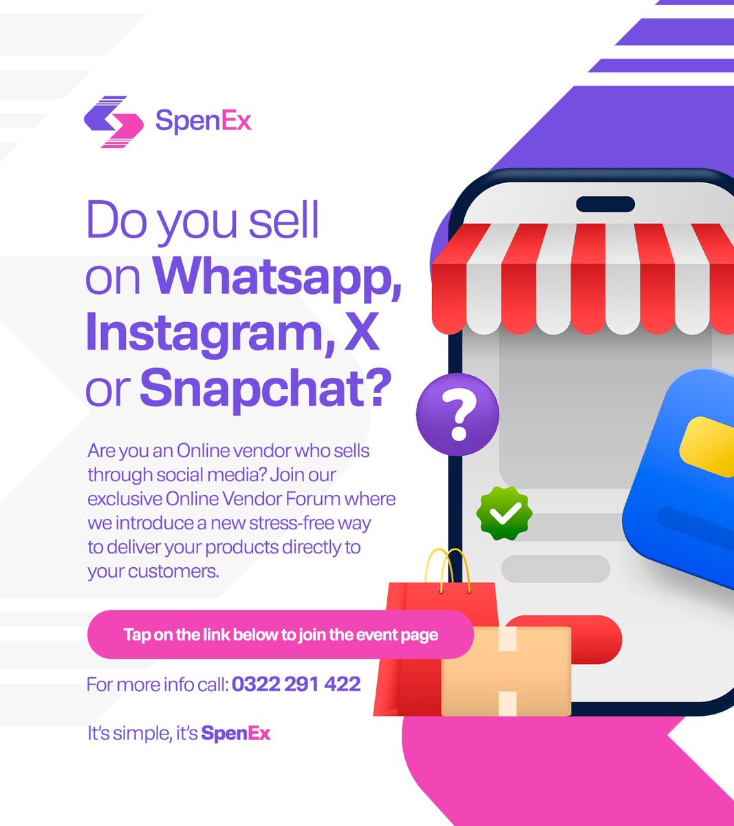 spenexgh's tweet image. An online vendor?
Kindly DM us your contact to be added to the SpenEx Online Vendor Forum page, where details on processes and benefits of SpenEx to Online Vendors will be discussed
SpenEx is here, Dm now‼️
Follow us for more
#itsSpenEx