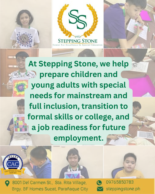 steppingstoneph's tweet photo. At Stepping Stone, we help prepare children and young adults with special needs for mainstream and full inclusion, transition to formal skills training or college, and job readiness for future employment. https://t.co/AMKlNH9WAC