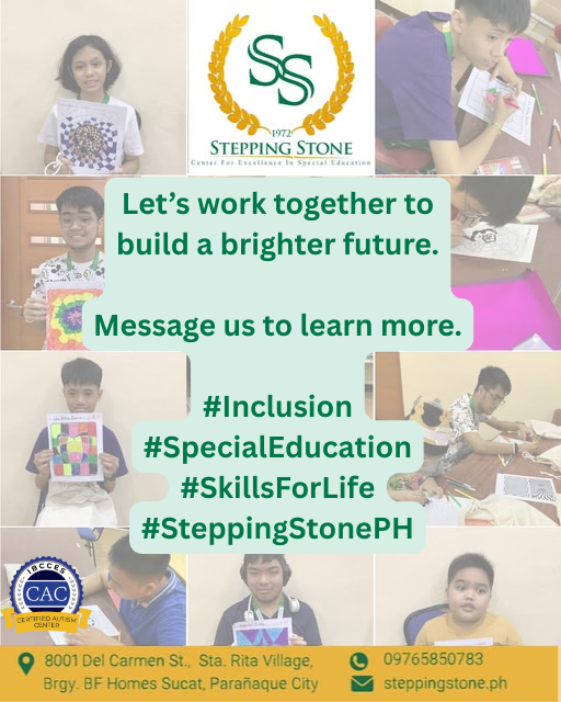 steppingstoneph's tweet photo. At Stepping Stone, we help prepare children and young adults with special needs for mainstream and full inclusion, transition to formal skills training or college, and job readiness for future employment. https://t.co/AMKlNH9WAC