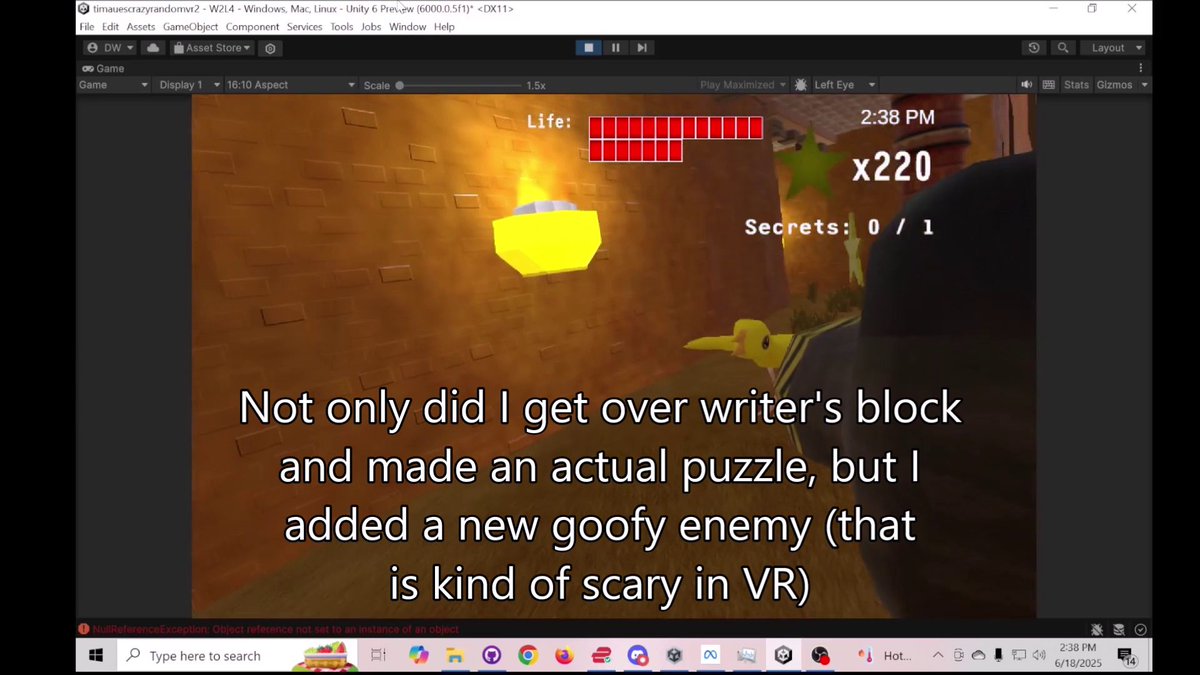 davididev's tweet image. For this #screenshotsaturday I was working on two #VR games- one #madewithunity and the other made in the #godot engine.  There isn&apos;t as much to show in Godot this week.  Ran out of time with the avatar, very WIP.
youtube.com/watch?v=lRFDPF…
