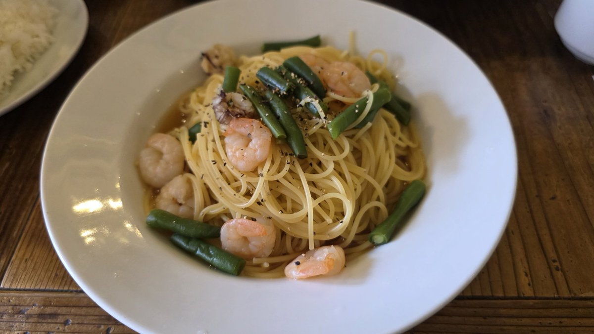 hamerea's tweet image. 今日は軽くパスタ
美味しかった