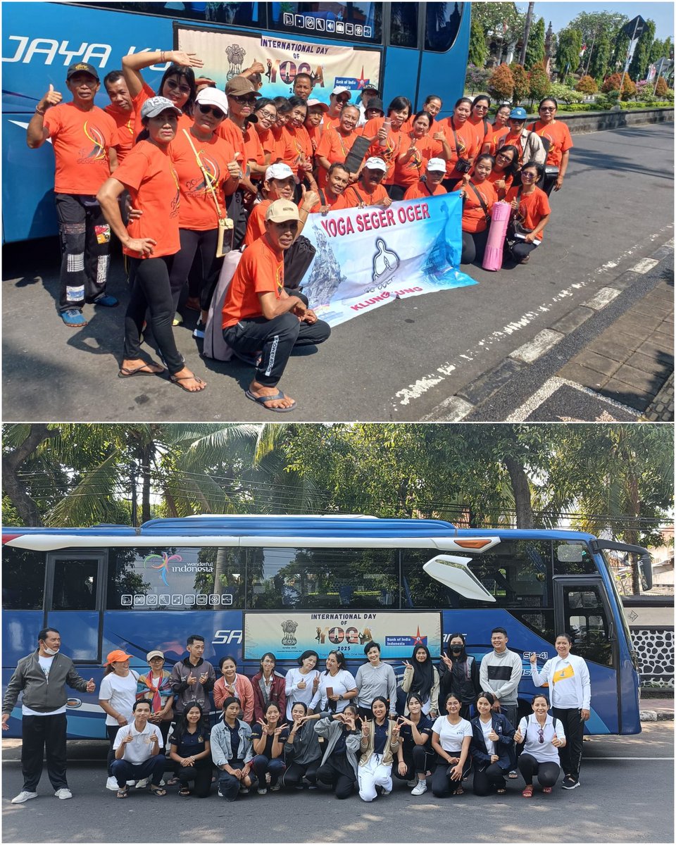 Yoga enthusiasts from all regencies over Bali are ready to enliven the celebration of the 11th International Day of Yoga today at Peninsula Island, The Nusa Dua Area, ITDC, Bali.

#IDY2025
#YogaForOneEarthOneHealth
